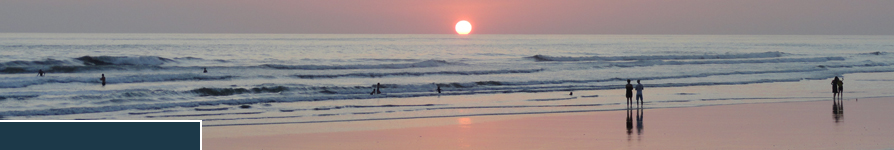 Sunset in Costa Rican Beach